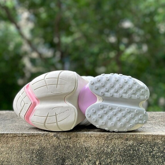 Balmain Pink/Green/Purple Nylon Casual Sneakers - Picture 8 of 8